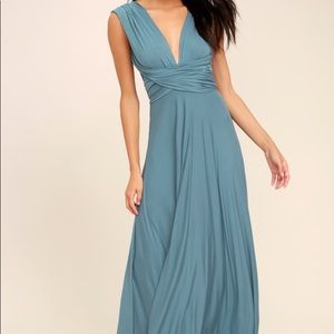 LULU’s SLATE BLUE MAXI DRESS